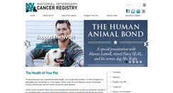 Desktop Screenshot of nationalveterinarycancerregistry.org